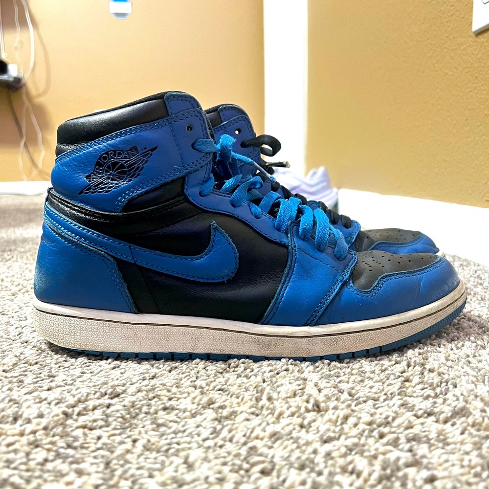 Air Jordan ones Blue and Black